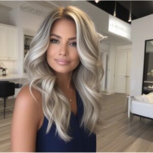 silver blonde hair style in fort lauderdale